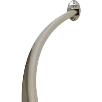 Premier 60 In Neverrust Permanent Mount Curved Shower Rod Br Nickel Package Of 6