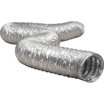 Image for 4 In X 50 Ft Flexible Aluminum Foil Duct Ul181 Listed And Marked from HD Supply