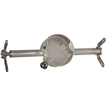 Raco Retro-Brace With 4 In Round Ceiling Rated Pan 1-1/2 In D With 1/2 In Ko'S