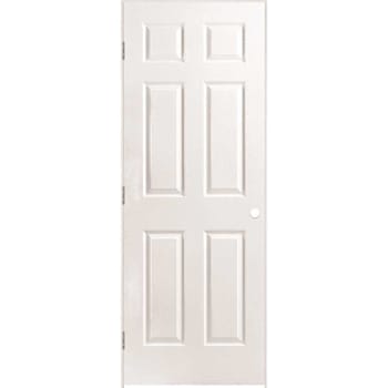 Image for Masonite 32 In. X 80 In. X 4-9/16 In. Primed 6-Panel Hollow Core Single Prehung Interior Door Right Hand from HD Supply