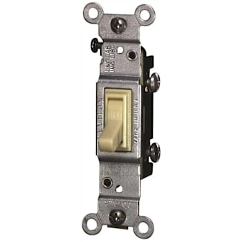 Image for Leviton 15 Amp Co/Alr Ac Quiet Toggle Switch, Ivory from HD Supply