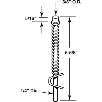 Image for Bi-Fold Door Top Guide Rod, 5-5/8", For Benchmark from HD Supply