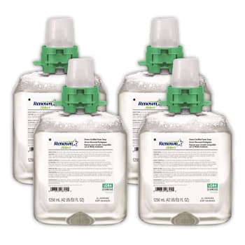 Renown Fmx-12 & Rb4 1250 mL Green Certified Fragrance-Free Foam Hand Soap Refill For Renown Rb4 Dispensers, Case Of 4
