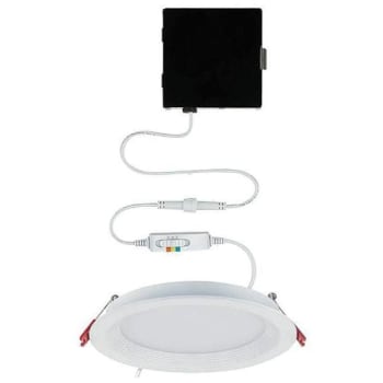 Image for Commercial Electric Slim Baffle 6" Canless Recessed Integ Led Kit Package Of 4 from HD Supply