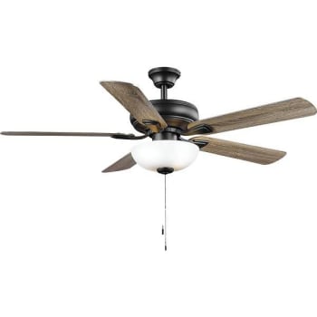 Image for Hampton Bay Rothley Ii 52 In Led Matte Black Ceiling Fan With Light Kit from HD Supply