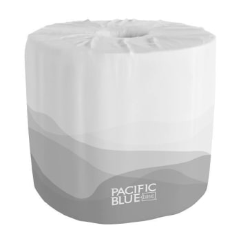 Pacific Blue Basic Embossed Standard Roll Toilet Paper (80 Rolls-Case)