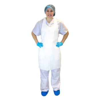 Image for The Safety Zone Polyethylene Apron, 1 Mil, 24" X 42", White, Package Of 100 from HD Supply