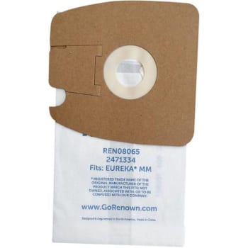 Image for Renown Vacuum Bag For Eureka Mm Equivalent To 60295, 60296, 60297 Package Of 3 from HD Supply