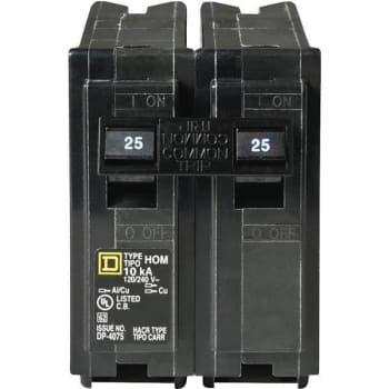 Image for Square D Homeline 25 Amp 2-Pole Circuit Breaker from HD Supply