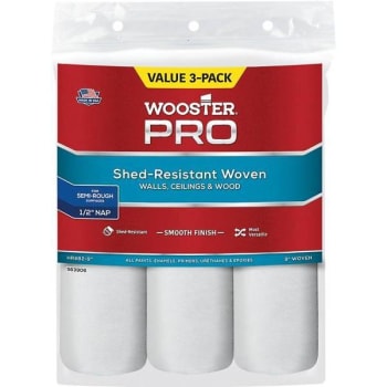 Image for Wooster 9 In X 1/2 In High-Density Pro Woven Roller Cover Package Of 3 from HD Supply