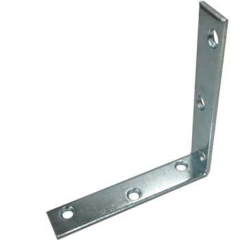 Image for 5 In. Steel L-Angle Corner Bracket (Zinc Plated) (2-Pack) from HD Supply