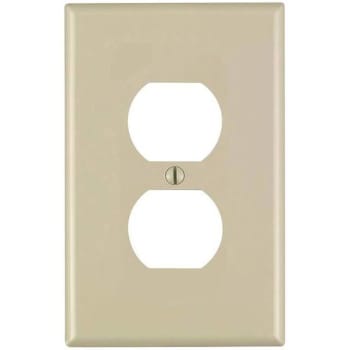 Image for Leviton 1-Gang Ivory Midway Duplex Outlet Nylon Wall Plate Package Of 10 from HD Supply
