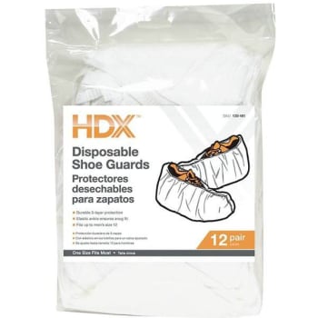 Image for Hdx Disposable Shoe Covers Pairs Package Of 12 from HD Supply