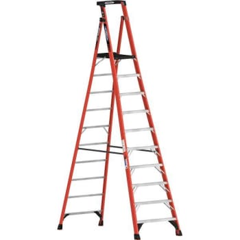 Image for Werner 10' Fiberglass Podium Step Ladder W/300 Lb Capacity Type Ia Duty Rating from HD Supply
