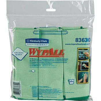 Image for Wypall Green Reusable Microfiber Cloths, 4 Packs-Case from HD Supply