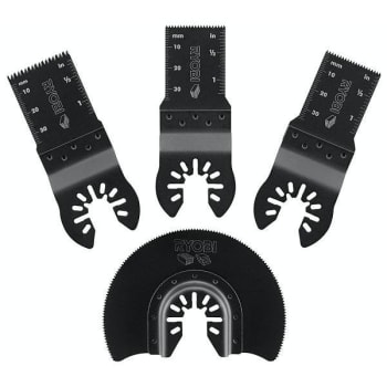 Image for Ryobi 4-Piece Wood Oscillating Multi-Tool Blade Set from HD Supply