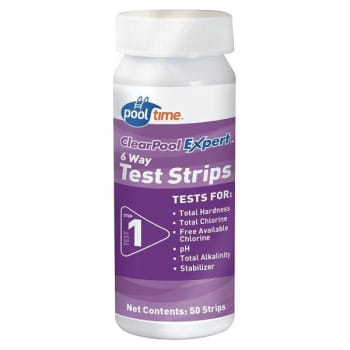 Image for Pool Time Clear Pool Expert 6-Way Test Strips from HD Supply