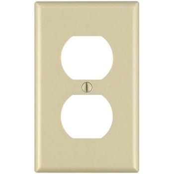 Image for Leviton 1-Gang Ivory Duplex Outlet Wall Plate Package Of 10 from HD Supply