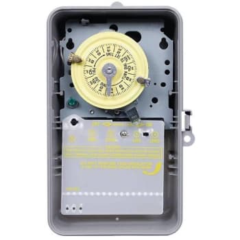 Image for Intermatic T100 24-Hour Indoor/outdoor Mechanical Timer Switch Dpst, Gray/metal from HD Supply