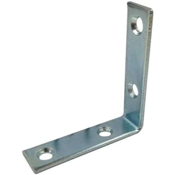 Image for 2-1/2 In. Steel L-Angle Corner Bracket (Zinc Plated) (4-Pack) from HD Supply