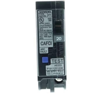 Image for Siemens 20 Amp 1-Pole Qaf2n Afci 10ka Breaker from HD Supply