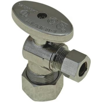 Image for Premier Quarter Turn Angle Stop, 5/8 In Od Compression X 1/2 In Slip Joint from HD Supply