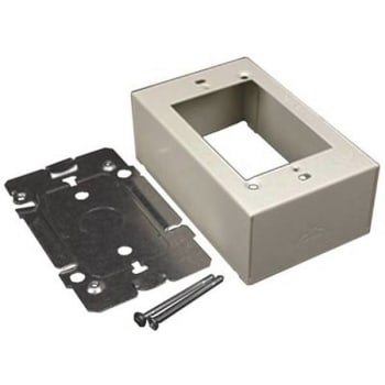 Image for Legrand Wiremold 1-Gang Dual-Channel Steel Device Box Fitting, Ivory from HD Supply