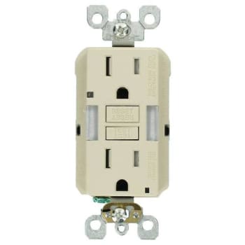 Image for Leviton 15a Smartlockpro Duplex Guide Light And Tamper Resistant Gfci Outlet from HD Supply