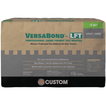 Image for Custom Building Products Versabond-Lft 50 Lb. Gray Fortified Medium Bed Mortar from HD Supply