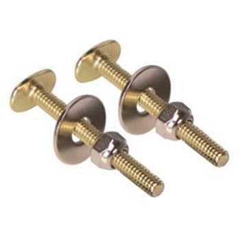 Proplus 5/16 In X 2-1/4 In Round Toilet Bolt, Brass Plated Package Of 50