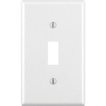 Image for Leviton 1-Gang White Toggle Wall Plate Package Of 10 from HD Supply