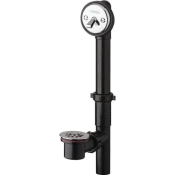 Image for Gerber Classics 1-1/2 In Black Abs Pipe Bath Waste And Overflow Drain In Chrome from HD Supply