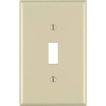 Image for Leviton Ivory 1-Gang Toggle Wall Plate from HD Supply