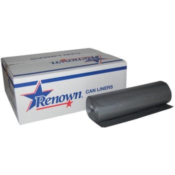 Image for Renown Can Liner, 45 Gal., 23 Mic, High Density Silver 40" X 48" ,150/Case from HD Supply