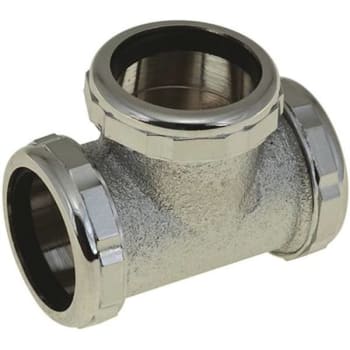 Image for Premier 1-1/2 In X 1-1/2 In X 1-1/2 In Slip Joint 3-Way Tee In Chrome from HD Supply