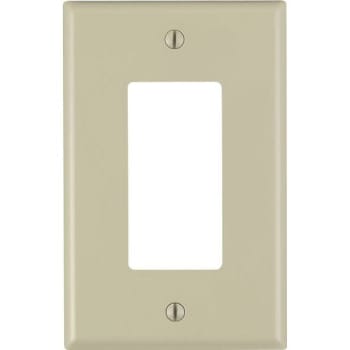 Image for Leviton Decora 1-Gang Midway Nylon Decorator/rocker Wall Plate - Ivory from HD Supply