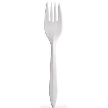 Image for Dart Container Fork 6-1/8 In Medium Weight White Polypropylene Case Of 1000 from HD Supply