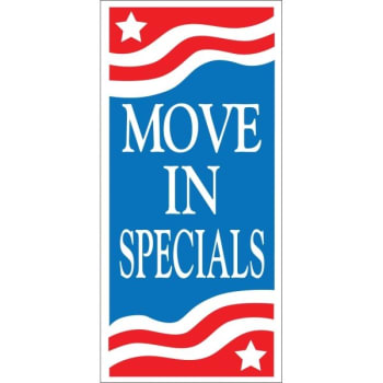 Image for Move In Special Lawn Banner, Patriotic, 15 x 32 from HD Supply