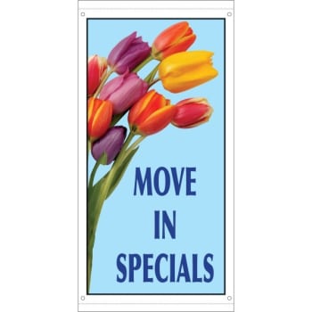 Image for Move-In Specials Photo Boulevard Banner, Tulips, 30 x 60 from HD Supply