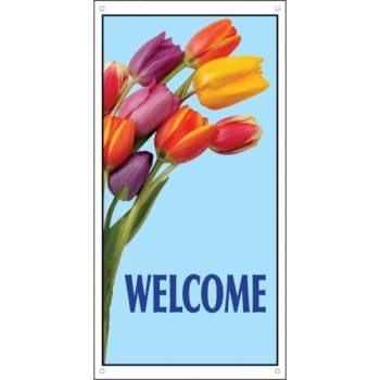 Image for Welcome Boulevard Banner, Tulips, 30 X 60 from HD Supply