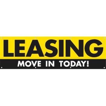 Image for Horizontal Leasing Move In Today! Banner, 10' X 3' from HD Supply