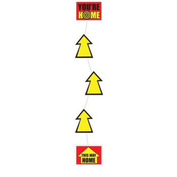 Image for Lead In Series Yard Sign, Arrows, 24 X 18", Package Of 5 from HD Supply