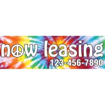 Image for Horizontal Semi-Custom Banner, Tie Dye, 10' X 3' from HD Supply