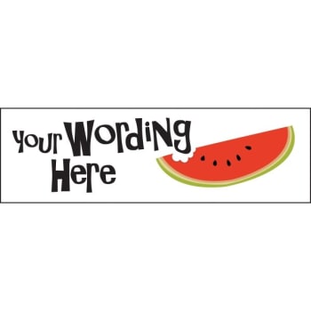 Image for Horizontal Semi-Custom Banner, Watermelon, 10' X 3' from HD Supply