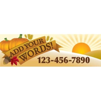 Image for Horizontal Semi-Custom Banner, Harvest, 10' x 3' from HD Supply