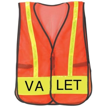 Image for Reflective Valet Safety Vest Orange from HD Supply