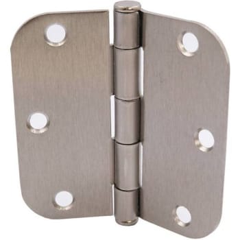 Image for Everbilt 3-1/2 X 5/8 In Radius Satin Nickel Squeak-Free Door Hinge from HD Supply