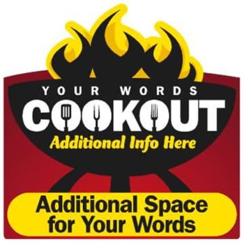 Image for Yard Sign Semi-Custom "cookout" from HD Supply