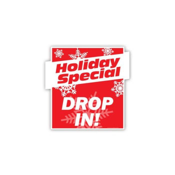 Image for Holiday Themed Semi-Custom Yard Sign, Snowflakes, 32 X 32 from HD Supply