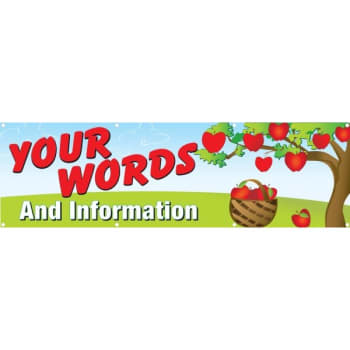 Image for Semi-Custom Banner, Apple Tree, 10' X 3' from HD Supply
